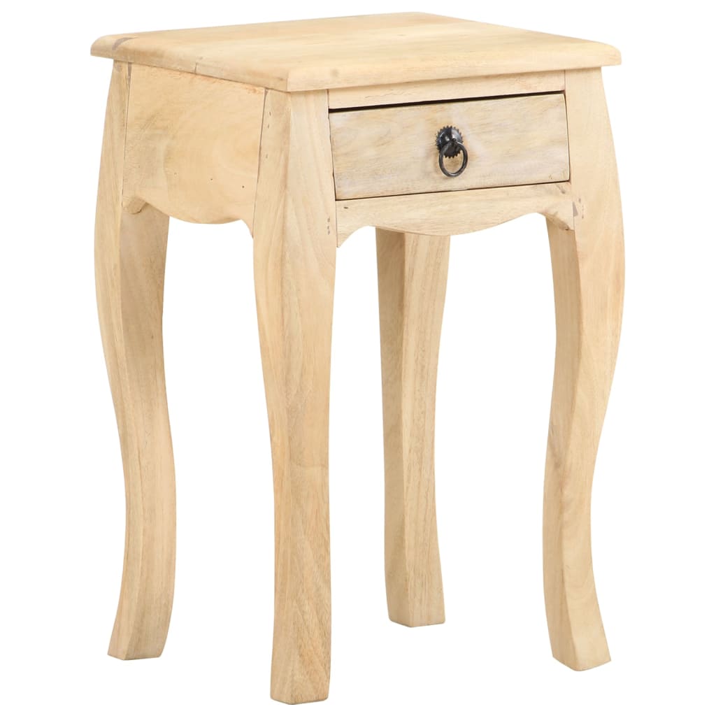 Table de chevet 28x28x46 cm Bois de manguier massif - XIOS