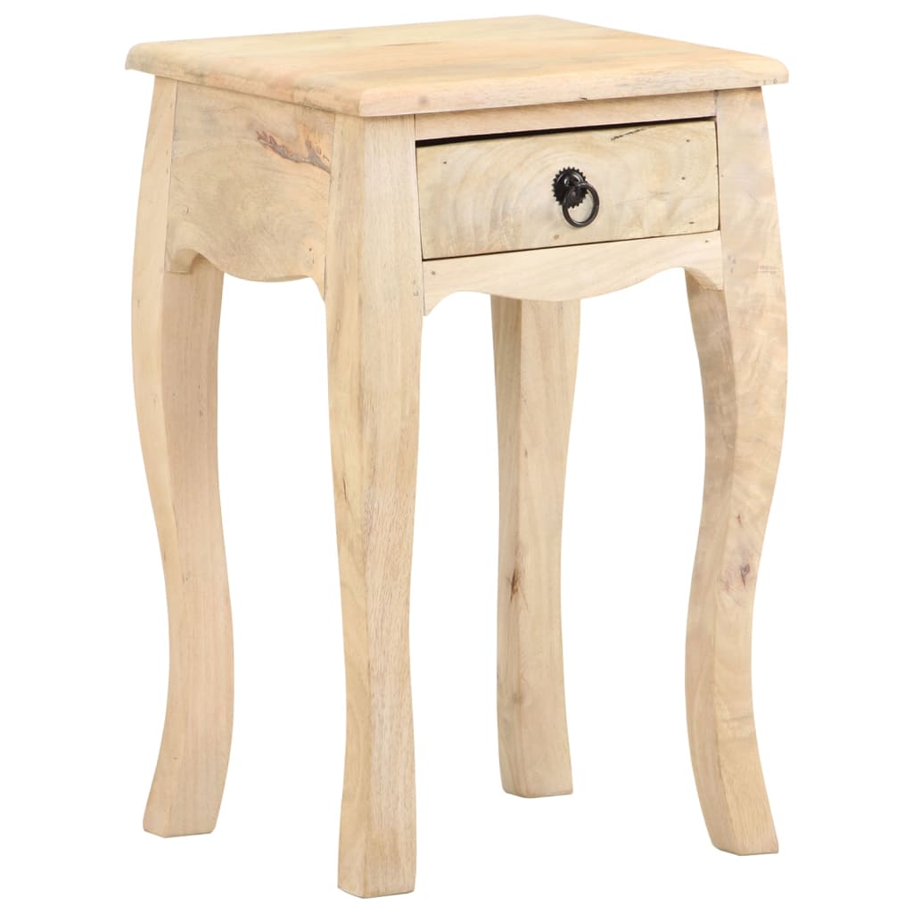 Table de chevet 28x28x46 cm Bois de manguier massif - XIOS