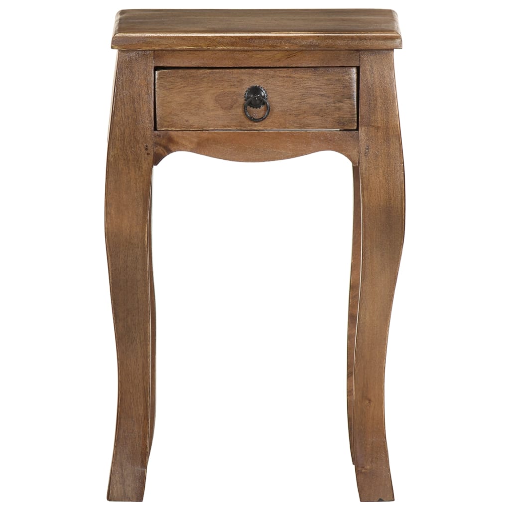 Table de chevet 28x28x46 cm Bois de manguier massif - XIOS