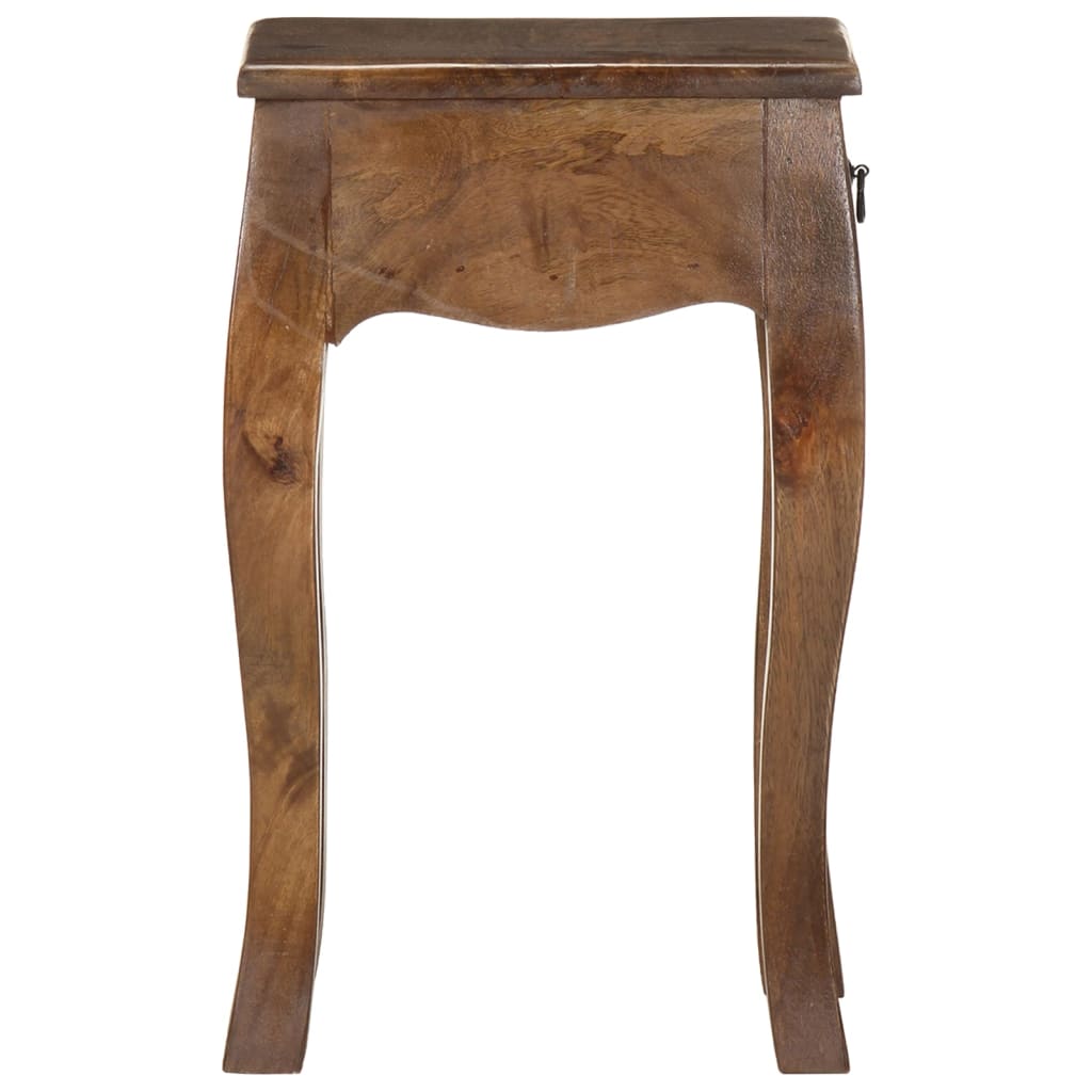 Table de chevet 28x28x46 cm Bois de manguier massif - XIOS