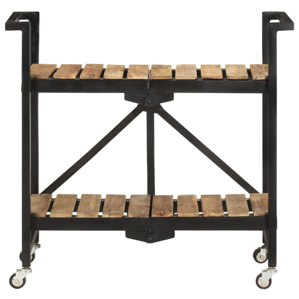 Chariot de cuisine 87x36x81 cm Bois massif de manguier - XIOS