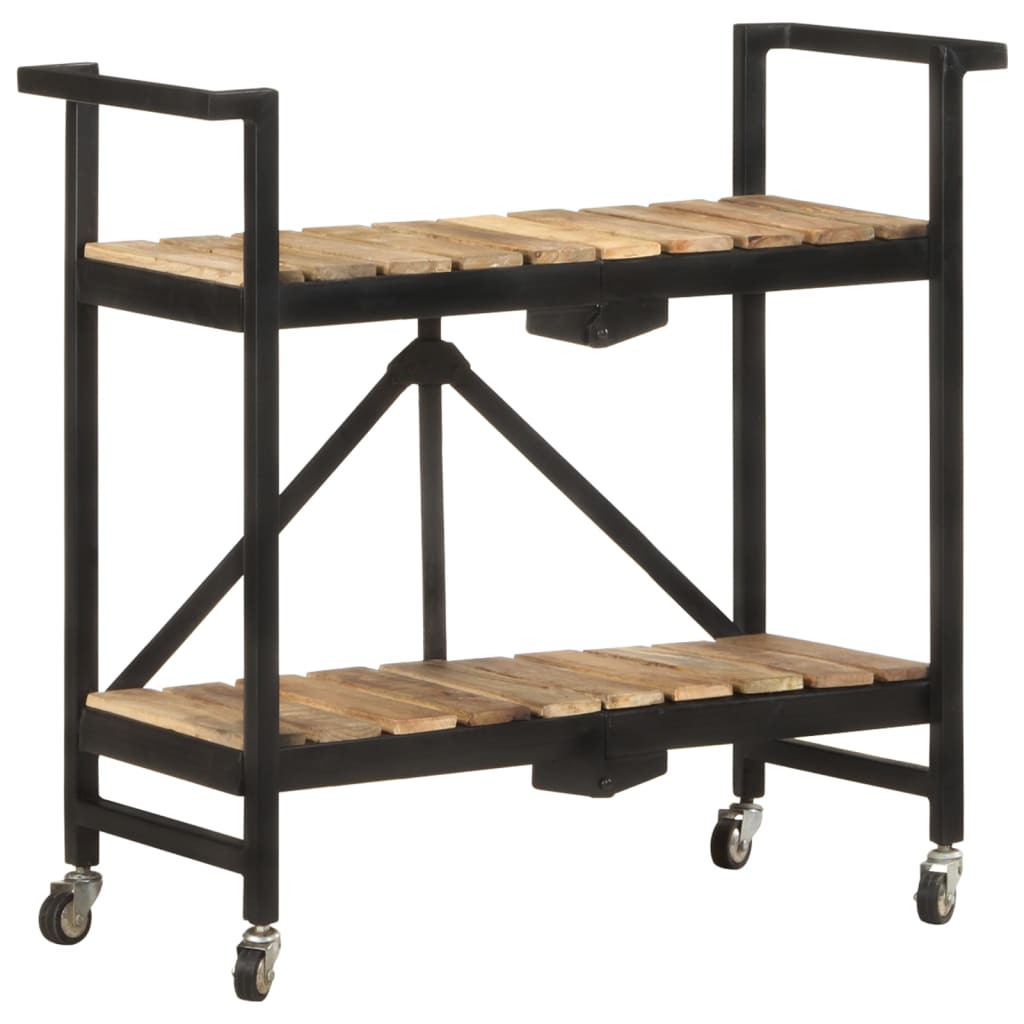 Chariot de cuisine 87x36x81 cm Bois massif de manguier - XIOS