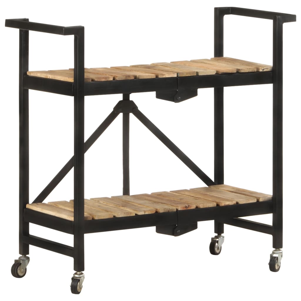Chariot de cuisine 87x36x81 cm Bois massif de manguier - XIOS