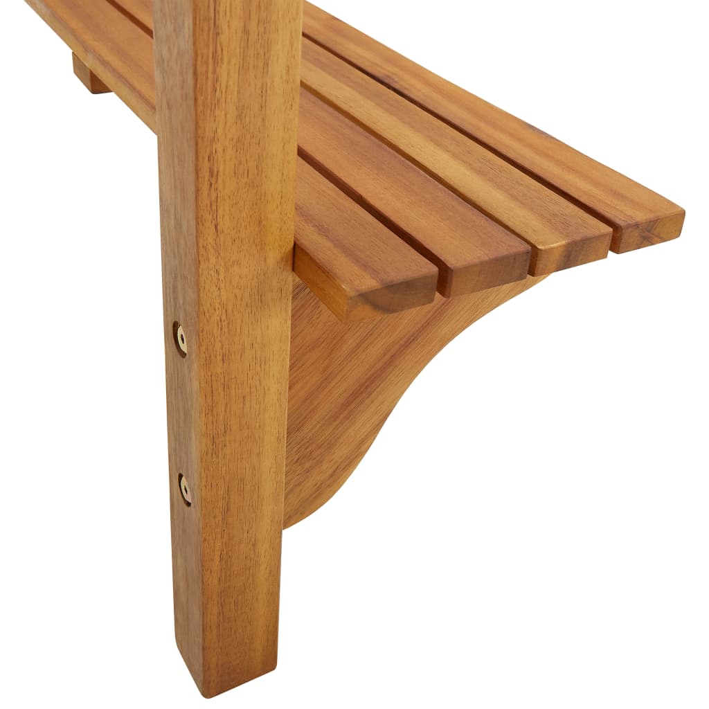 Table de bar de balcon 90x37x122,5 cm Bois d'acacia massif - XIOS