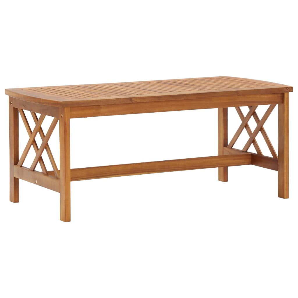 Table basse 102x50x43 cm Bois d'acacia solide - XIOS