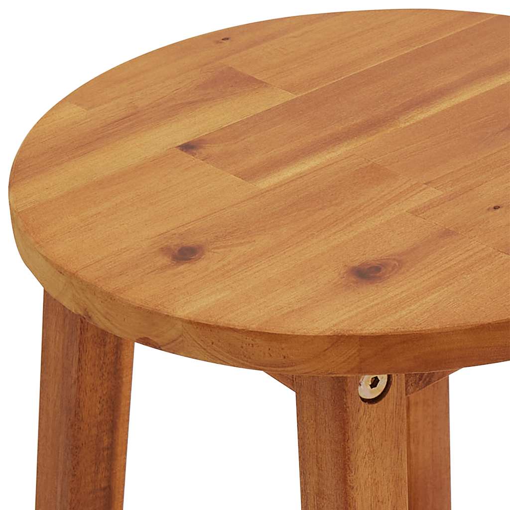 Tabourets de bar lot de 4 bois d'acacia solide - XIOS