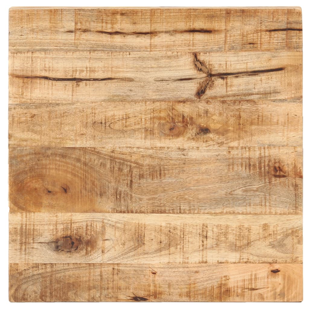 Table de bistro Carrée 50x50x75 cm Bois de manguier brut - XIOS