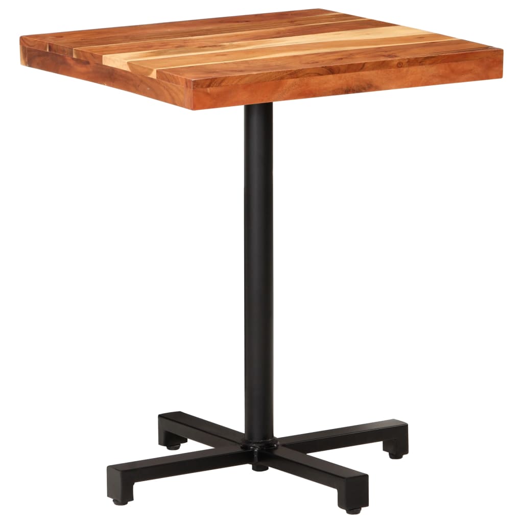 Table de bistro Carrée 60x60x75 cm Bois d'acacia massif - XIOS