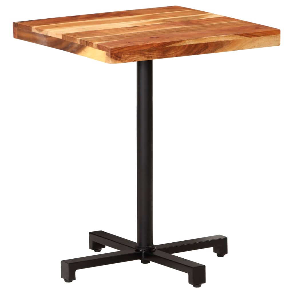 Table de bistro Carrée 60x60x75 cm Bois d'acacia massif - XIOS