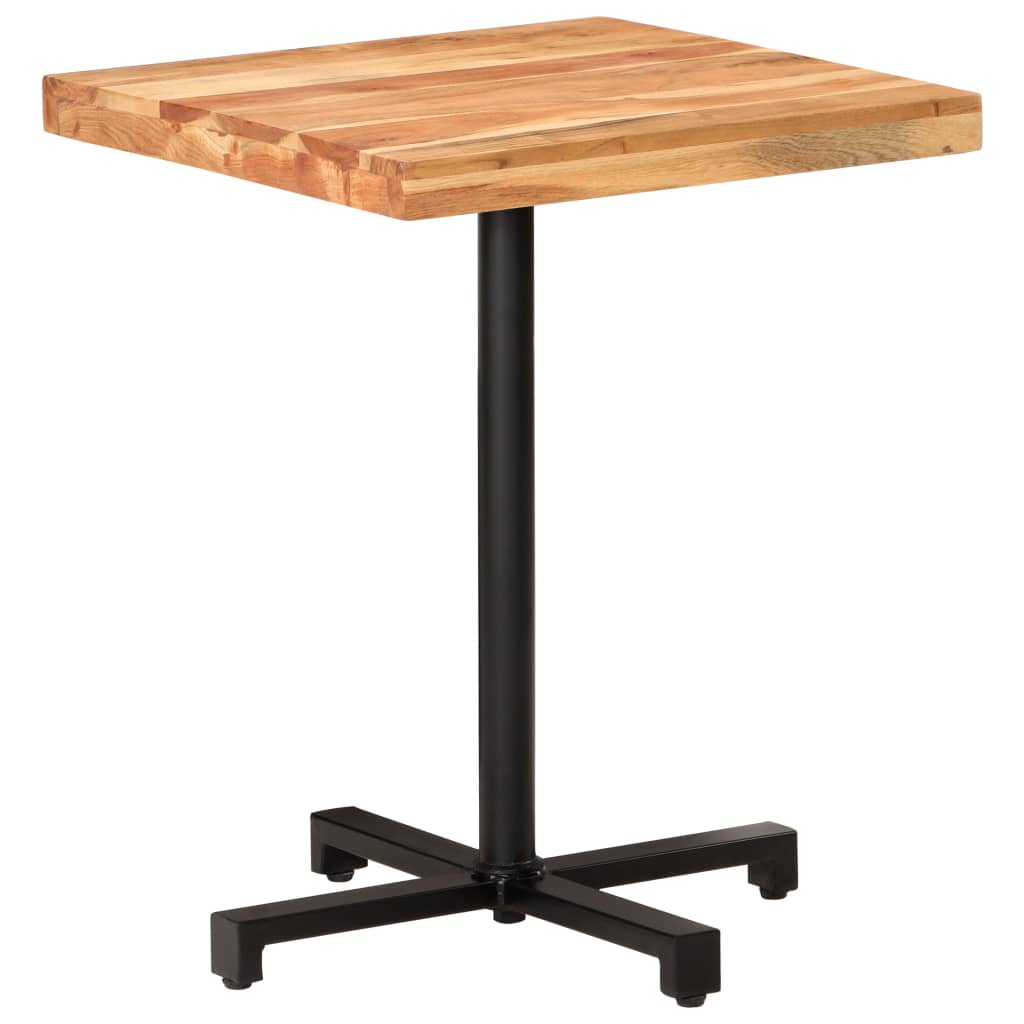 Table de bistro Carrée 60x60x75 cm Bois d'acacia massif - XIOS