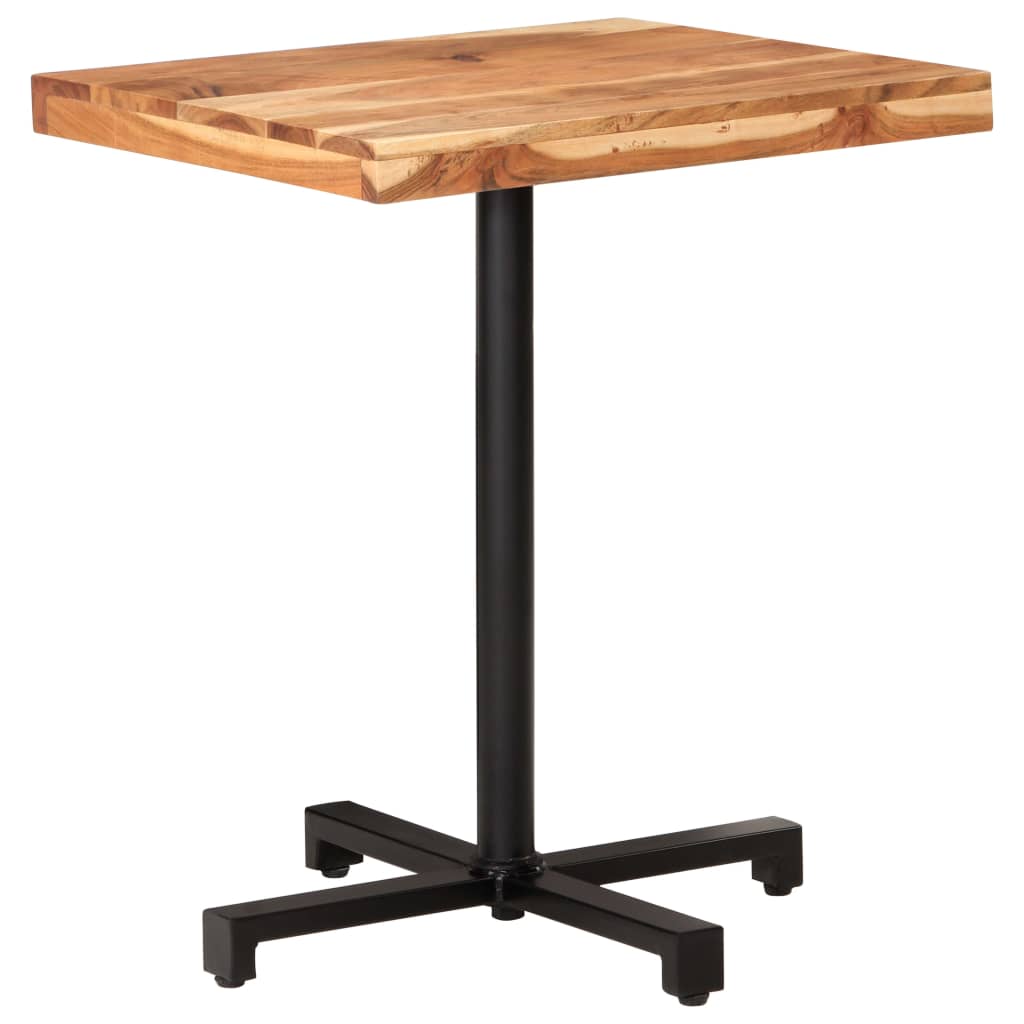 Table de bistro Carrée 60x60x75 cm Bois d'acacia massif - XIOS