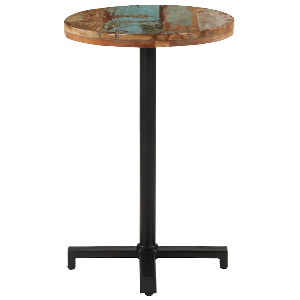 Table de bistro Ronde Ø50x75 cm Bois de récupération massif - XIOS