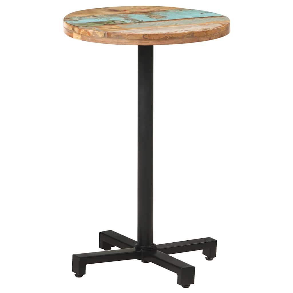 Table de bistro Ronde Ø50x75 cm Bois de récupération massif - XIOS