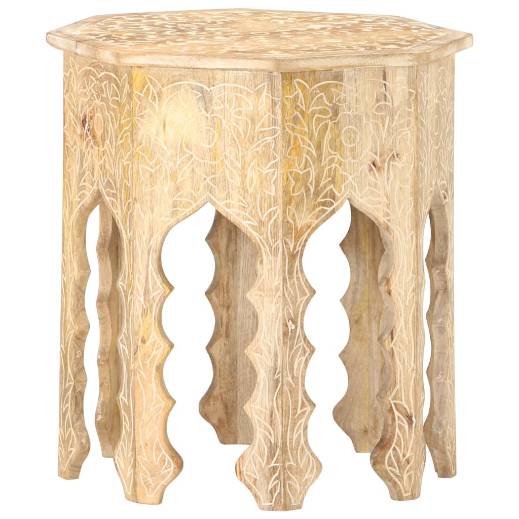 Table d'appoint Ø48 cm Bois de manguier massif - XIOS