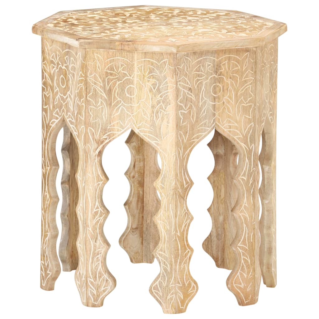Table d'appoint Ø48 cm Bois de manguier massif - XIOS