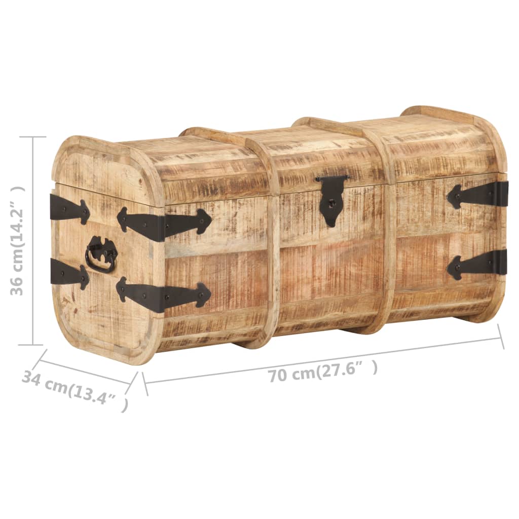 Coffres de rangement 2 pcs Bois de manguier massif - XIOS