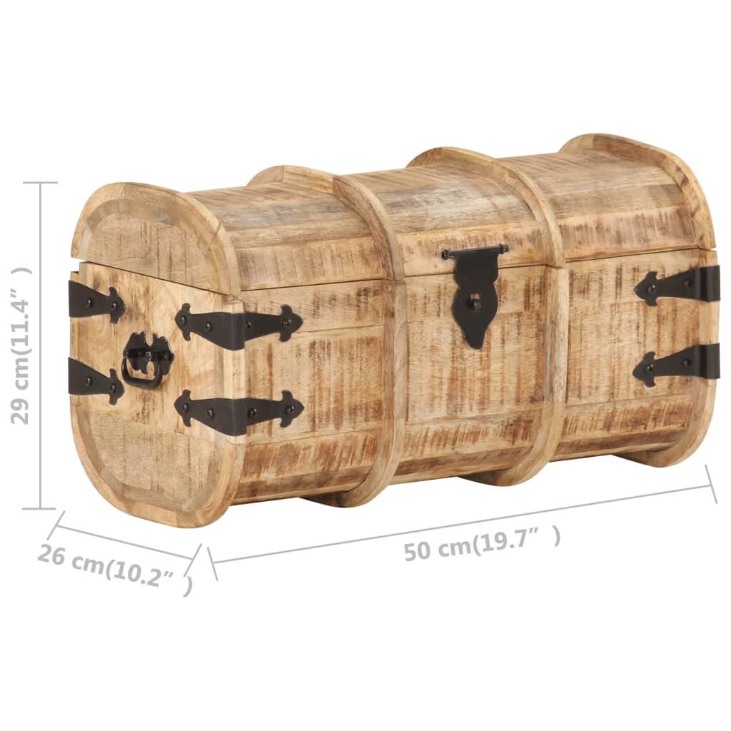 Coffres de rangement 2 pcs Bois de manguier massif - XIOS