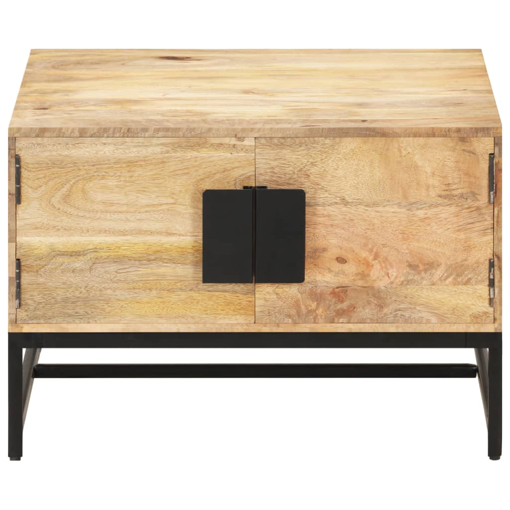 Table basse 67x67x45 cm Bois de manguier massif - XIOS