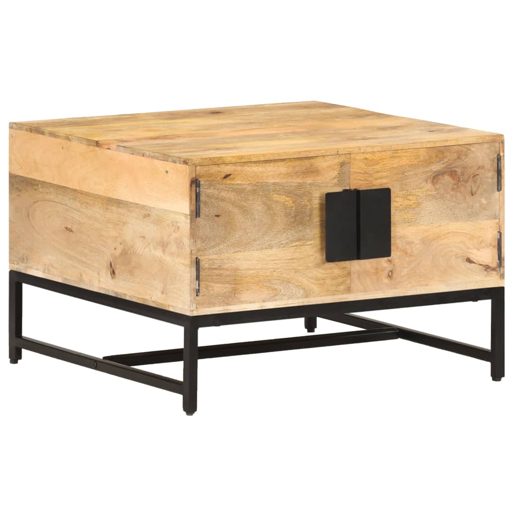 Table basse 67x67x45 cm Bois de manguier massif - XIOS