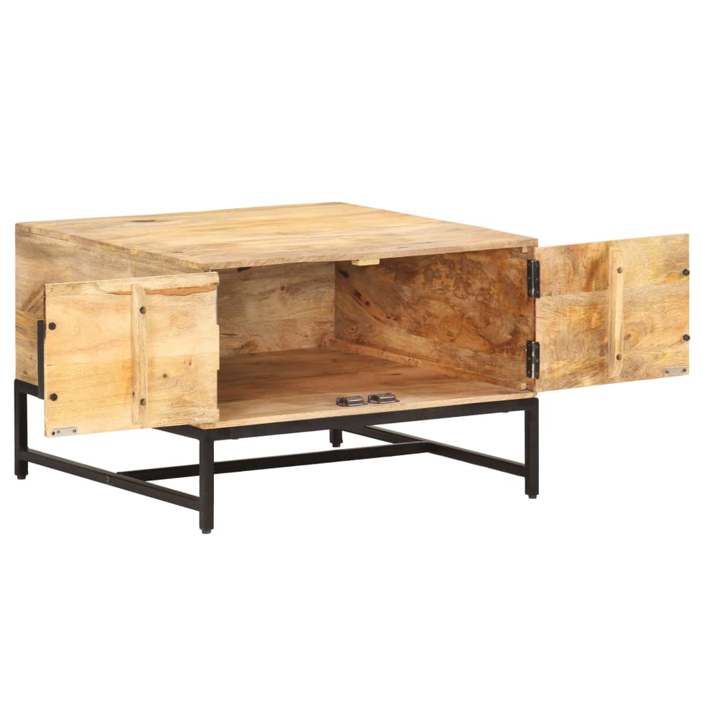 Table basse 67x67x45 cm Bois de manguier massif - XIOS