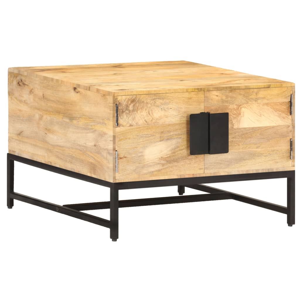 Table basse 67x67x45 cm Bois de manguier massif - XIOS