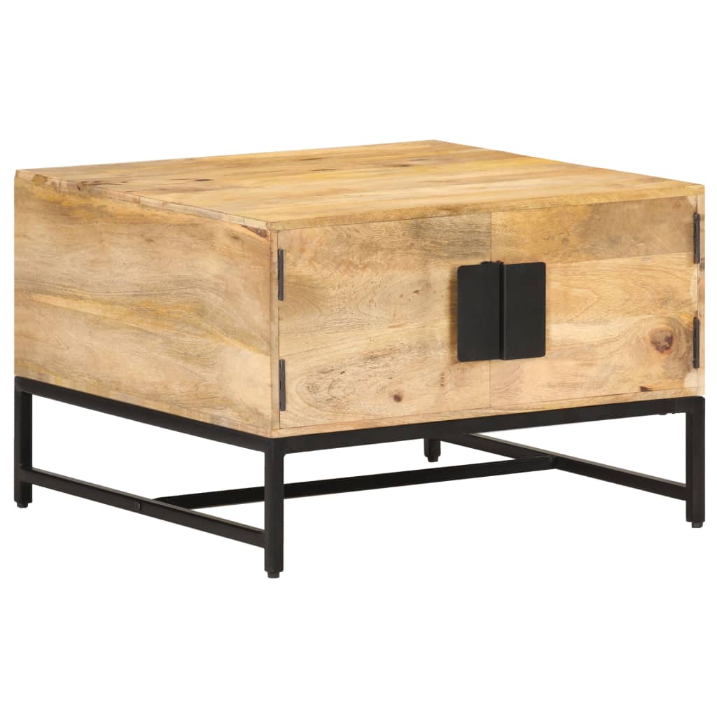 Table basse 67x67x45 cm Bois de manguier massif - XIOS