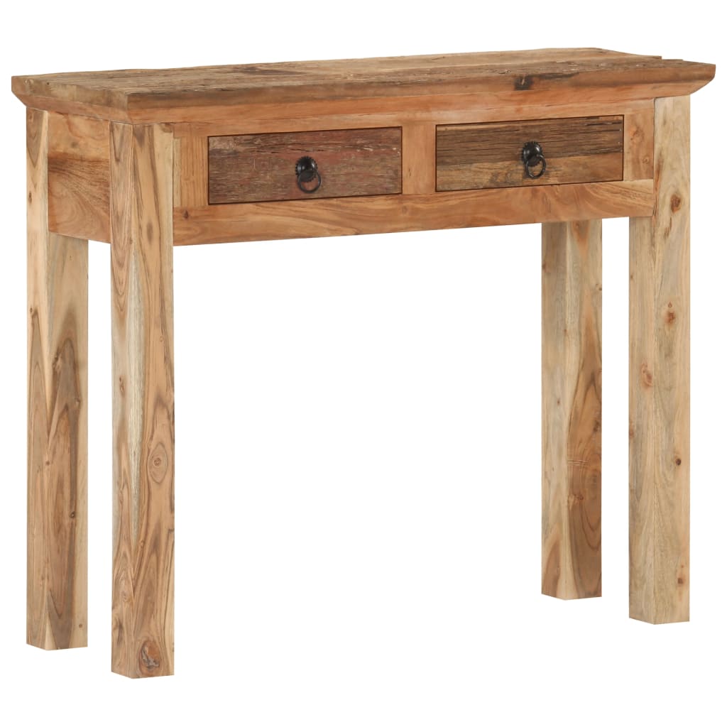 Table console 90,5x30x75 cm Bois d'acacia et de récupération - XIOS
