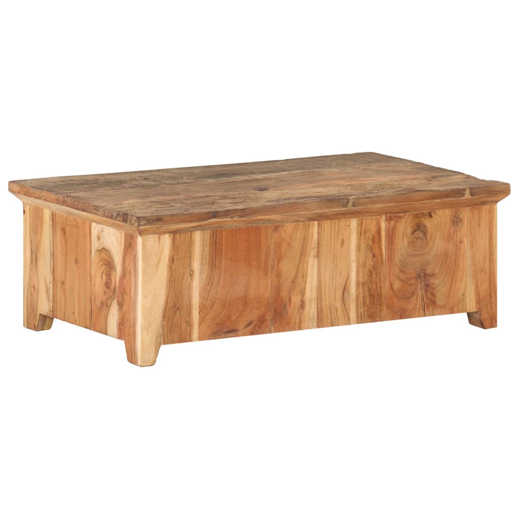 Table basse 90x50x31 cm Bois de récupération massif - XIOS