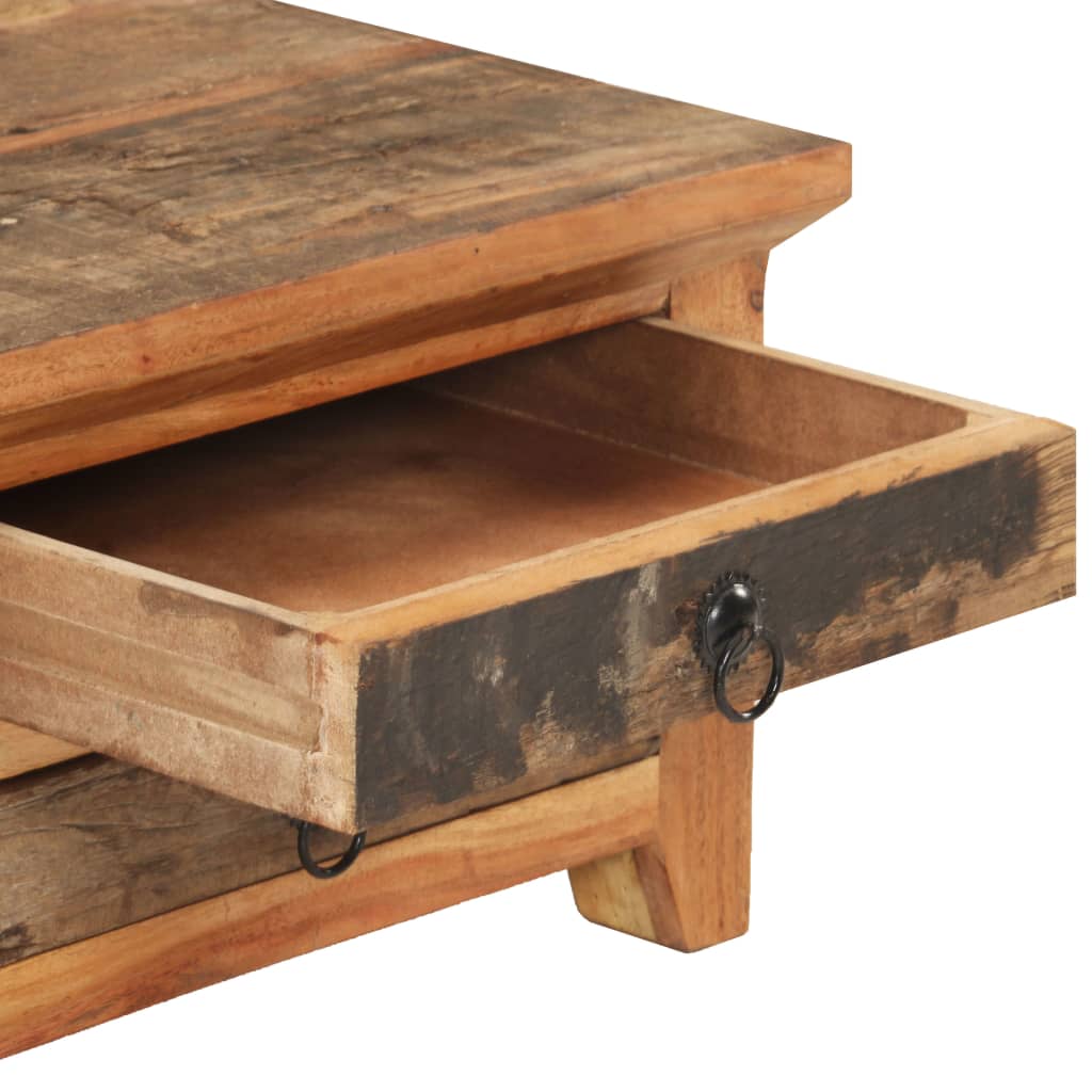 Table basse 90x50x31 cm Bois de récupération massif - XIOS