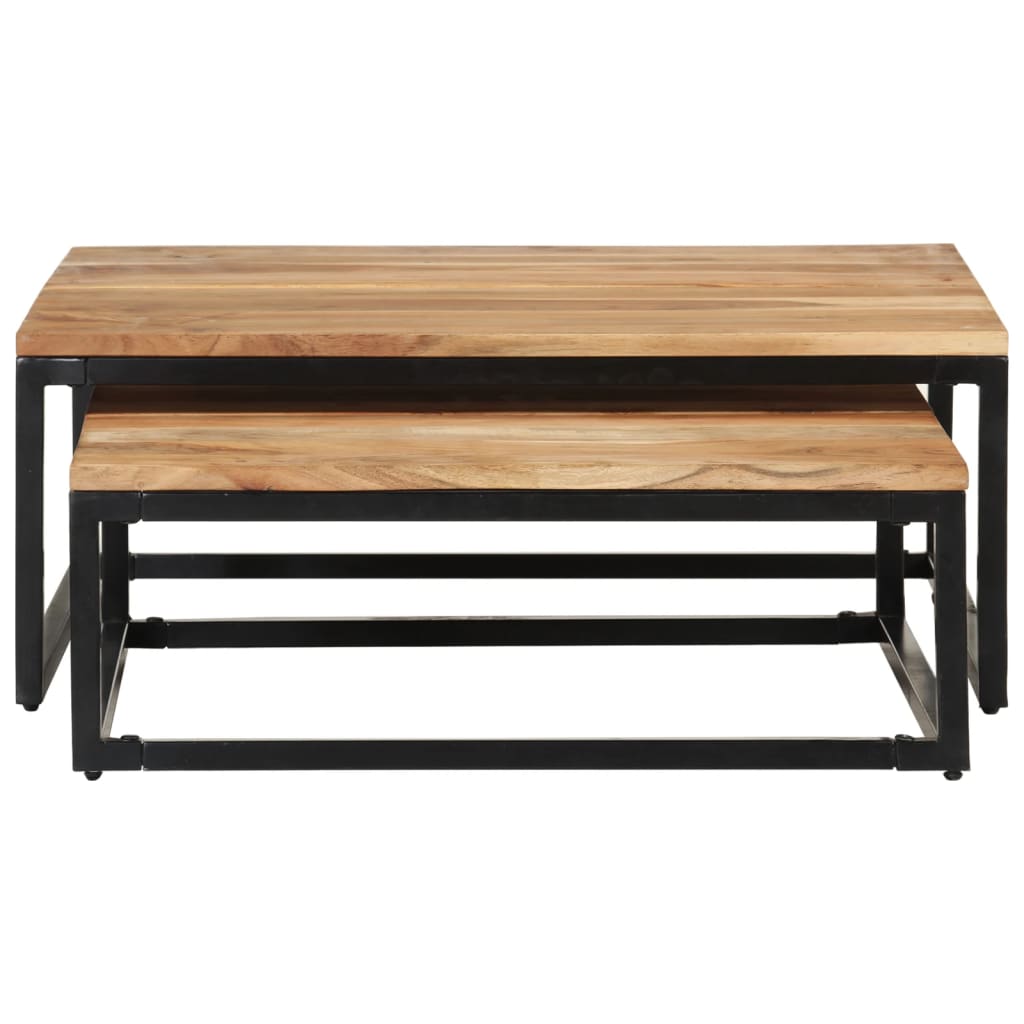 Tables basses gigognes 2 pcs Bois d'acacia massif - XIOS
