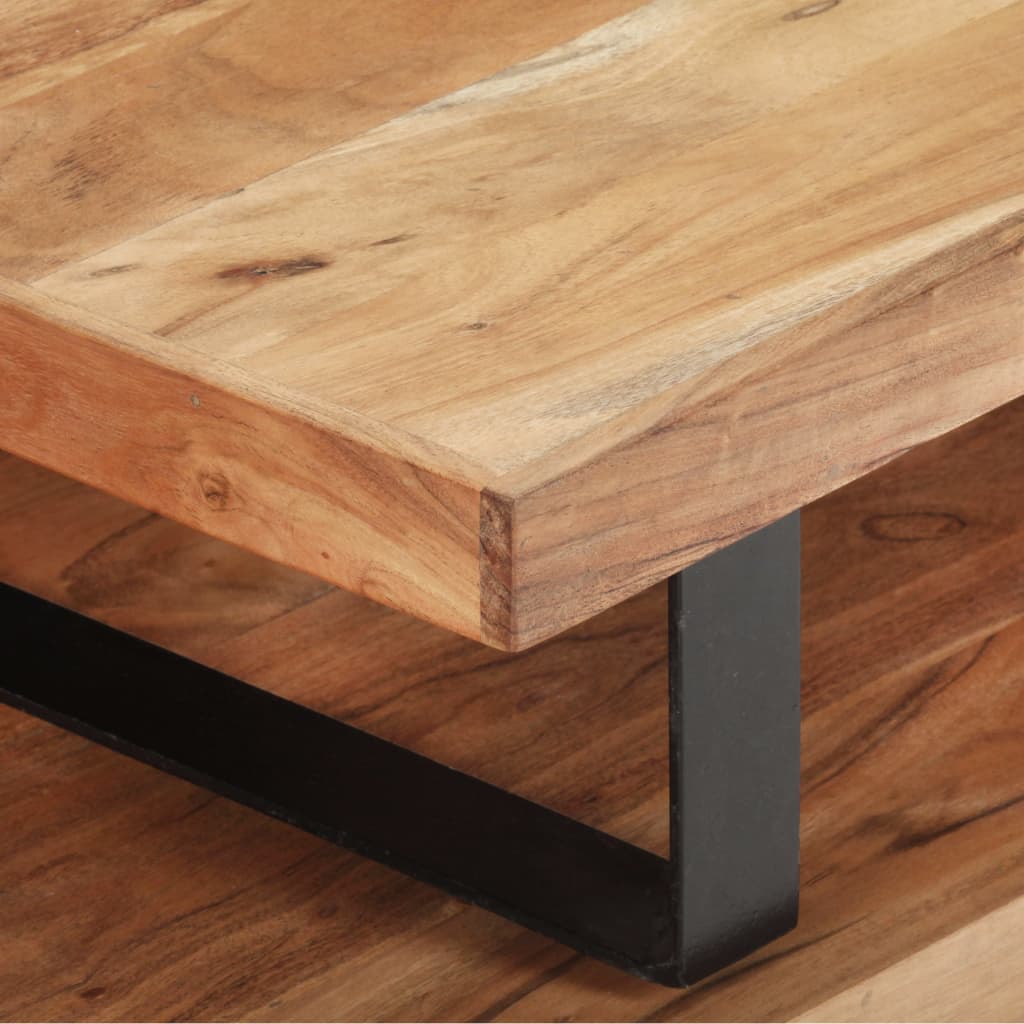 Ensemble de 2 tables basses Bois d'acacia massif - XIOS