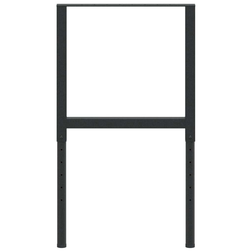 Cadres d'établi réglables 2 pcs Métal 55x(69-95,5) cm Noir - XIOS