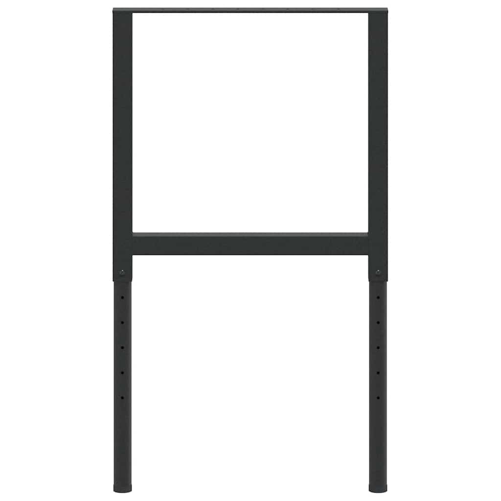 Cadres d'établi réglables 2 pcs Métal 55x(69-95,5) cm Noir - XIOS
