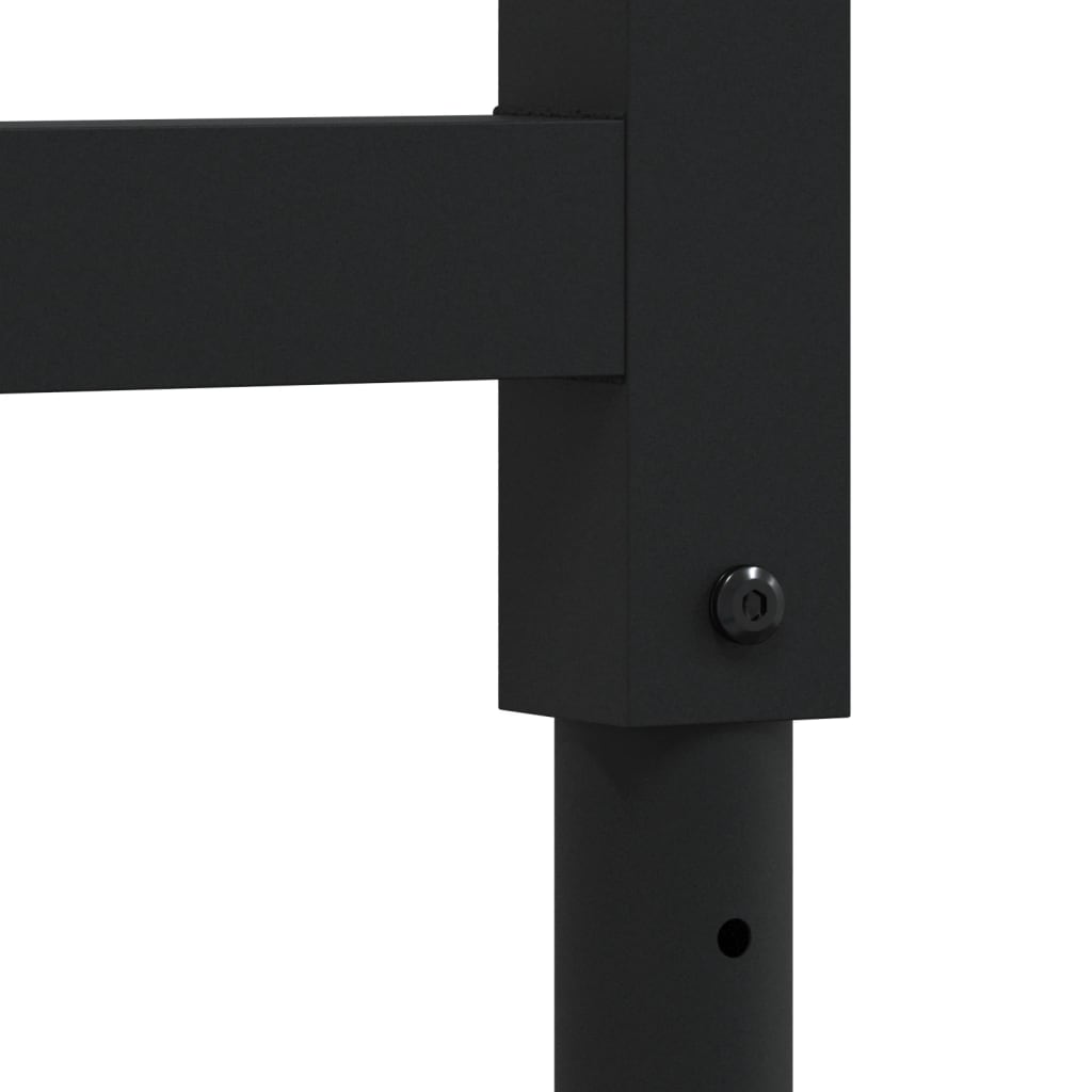 Cadres d'établi réglables 2 pcs Métal 55x(69-95,5) cm Noir - XIOS