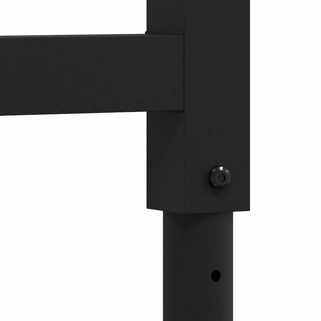 Cadres d'établi réglables 2 pcs Métal 55x(69-95,5) cm Noir - XIOS