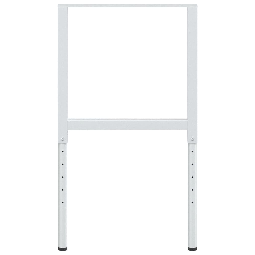 Cadres d'établi réglables 2 pcs Métal 55x(69-95,5) cm Gris - XIOS