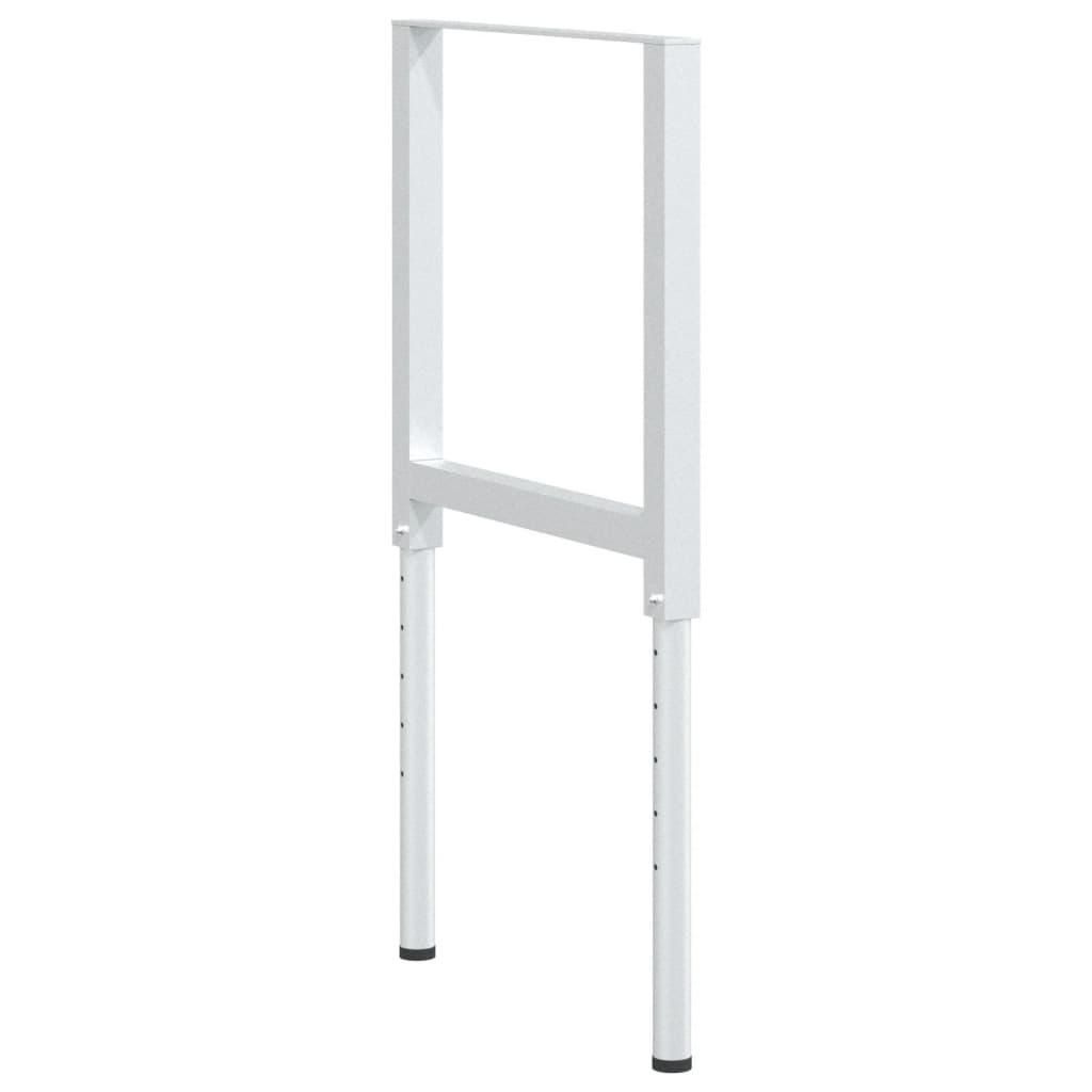 Cadres d'établi réglables 2 pcs Métal 55x(69-95,5) cm Gris - XIOS