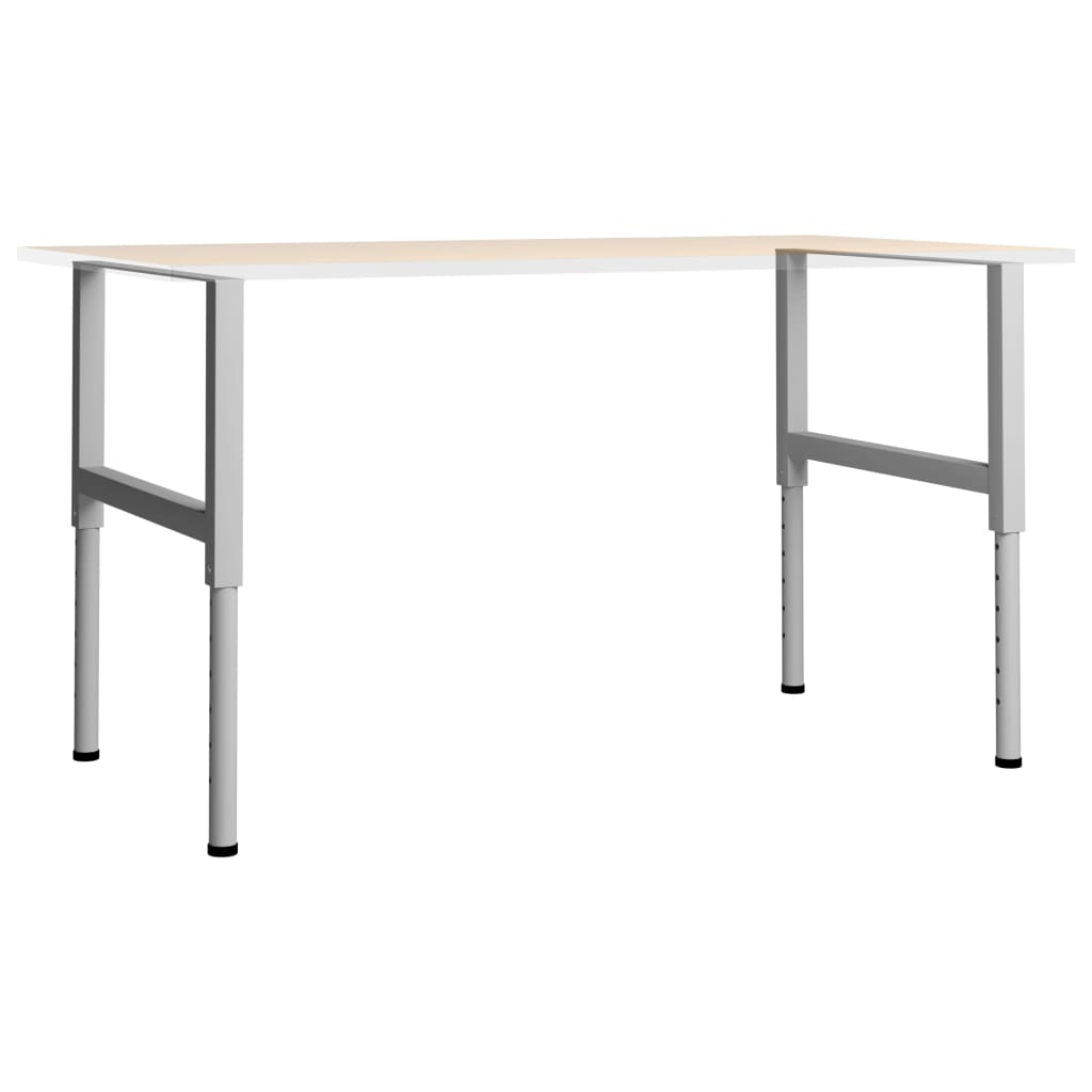 Cadres d'établi réglables 2 pcs Métal 85x(69-95,5) cm Gris - XIOS