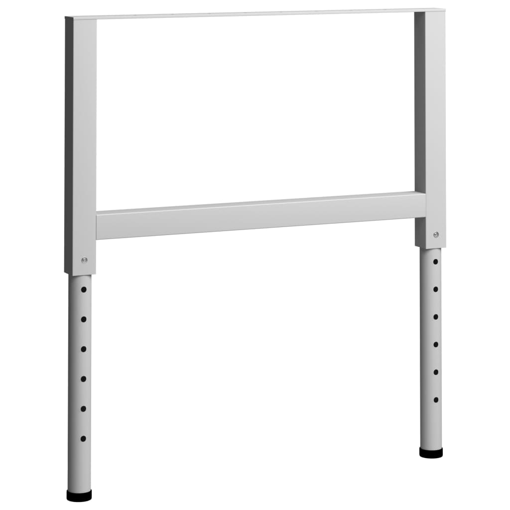 Cadres d'établi réglables 2 pcs Métal 85x(69-95,5) cm Gris - XIOS