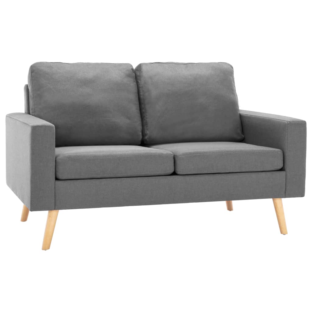 Ensemble de canapés 2 pcs Tissu Gris clair - XIOS