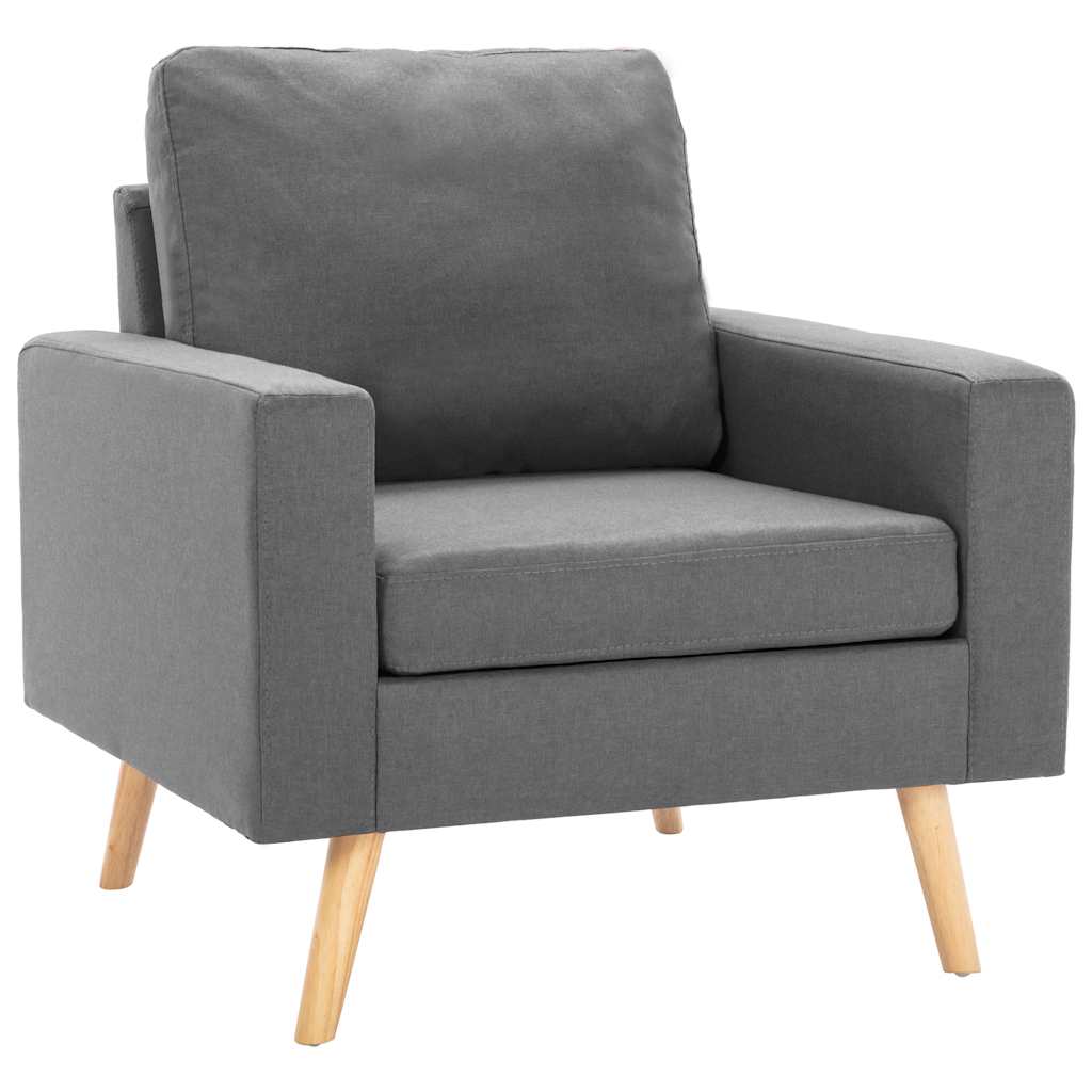 Ensemble de canapés 2 pcs Tissu Gris clair - XIOS