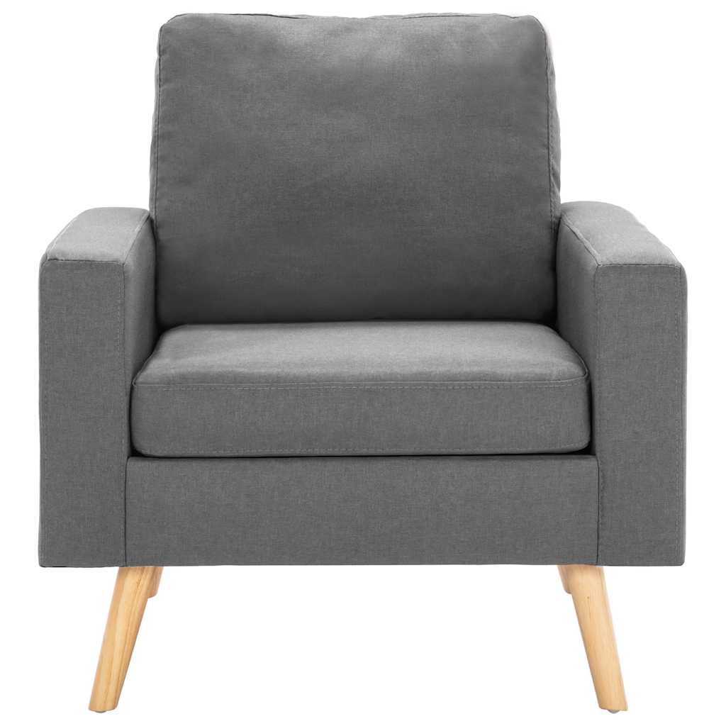 Ensemble de canapés 2 pcs Tissu Gris clair - XIOS