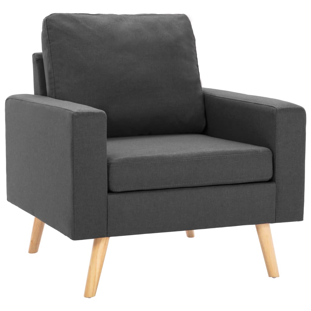 Ensemble de canapés 2 pcs Tissu Gris foncé - XIOS