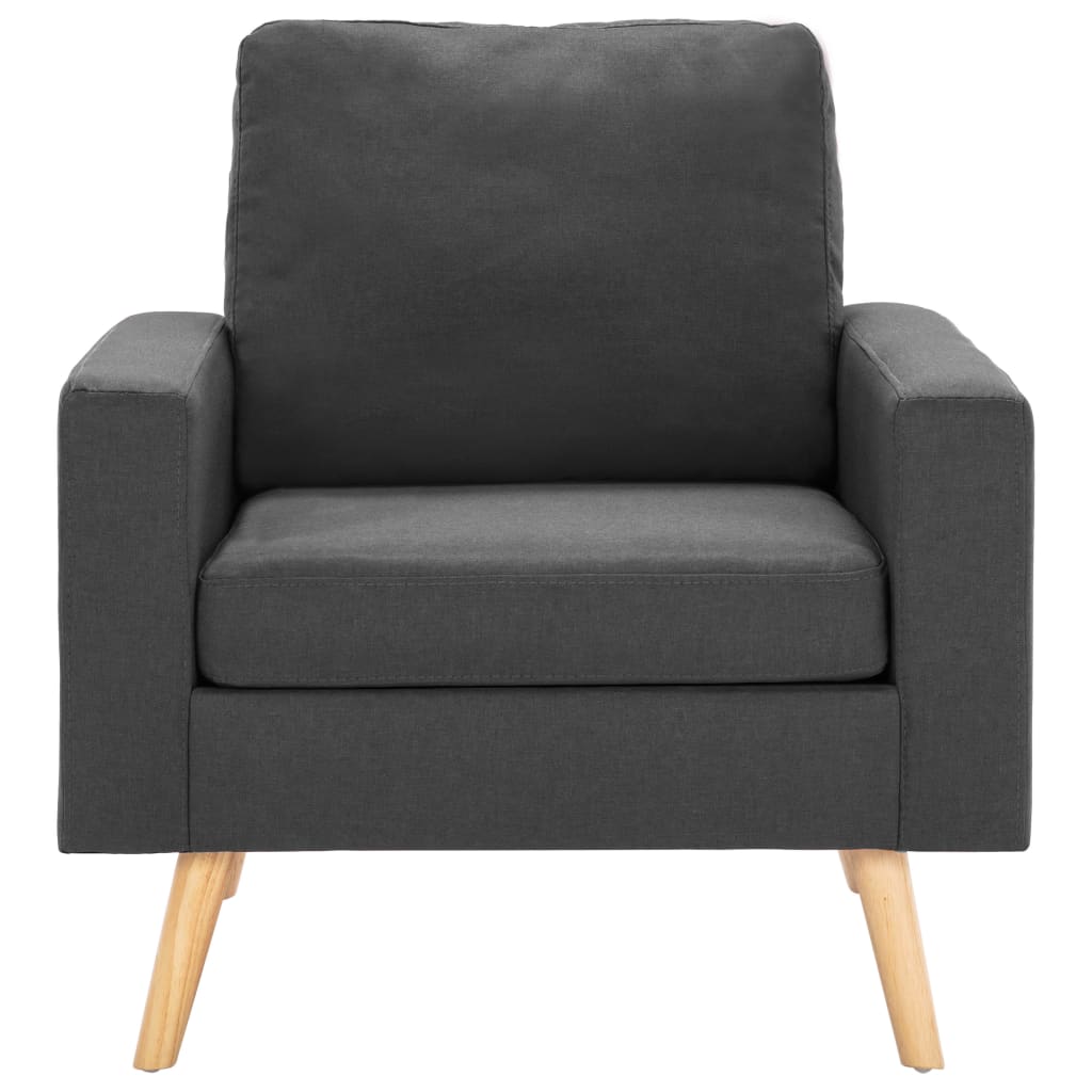 Ensemble de canapés 2 pcs Tissu Gris foncé - XIOS
