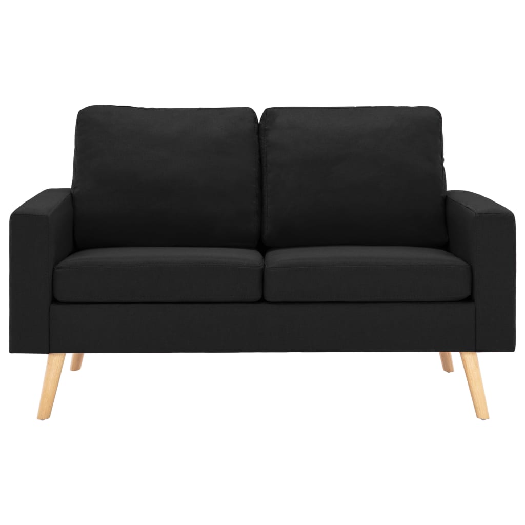 Ensemble de canapés 2 pcs Tissu Noir - XIOS