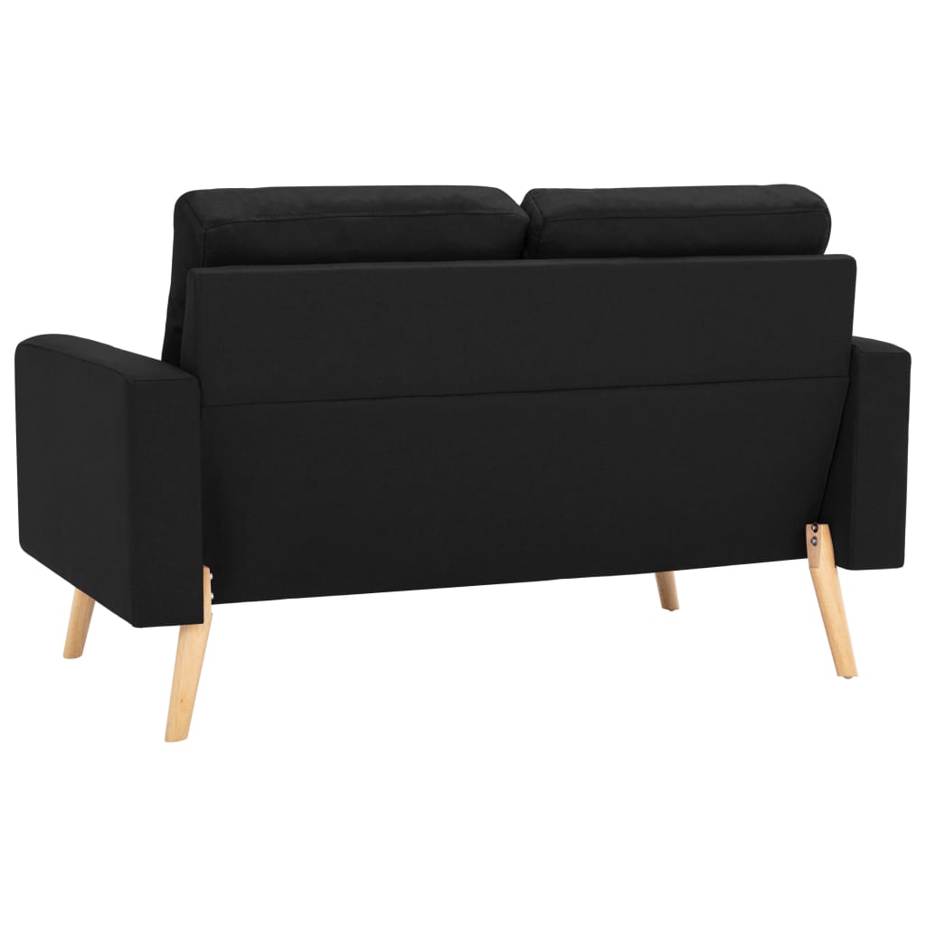 Ensemble de canapés 2 pcs Tissu Noir - XIOS