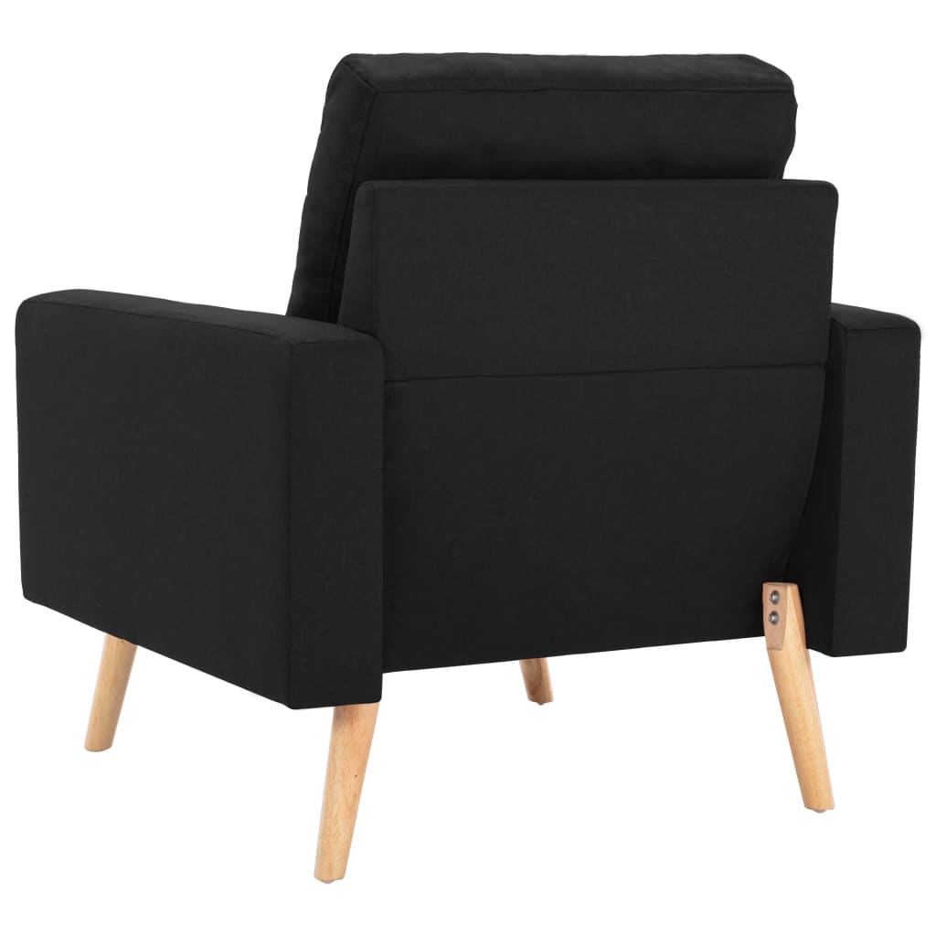 Ensemble de canapés 2 pcs Tissu Noir - XIOS