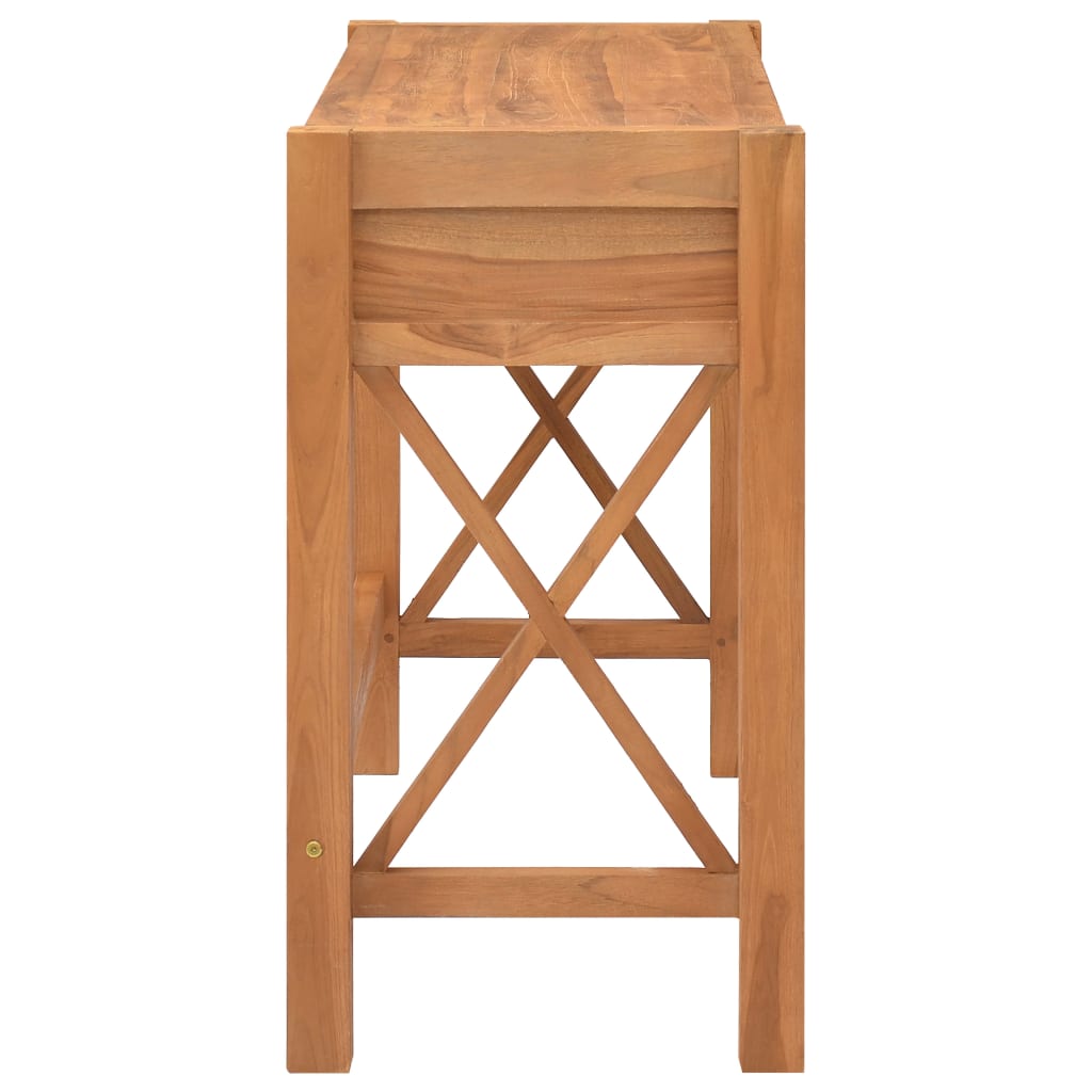 Bureau avec 2 tiroirs 100x40x75 cm Bois de teck - XIOS