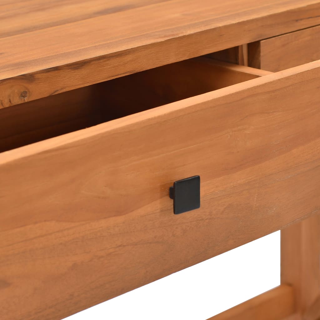 Bureau avec 2 tiroirs 100x40x75 cm Bois de teck - XIOS