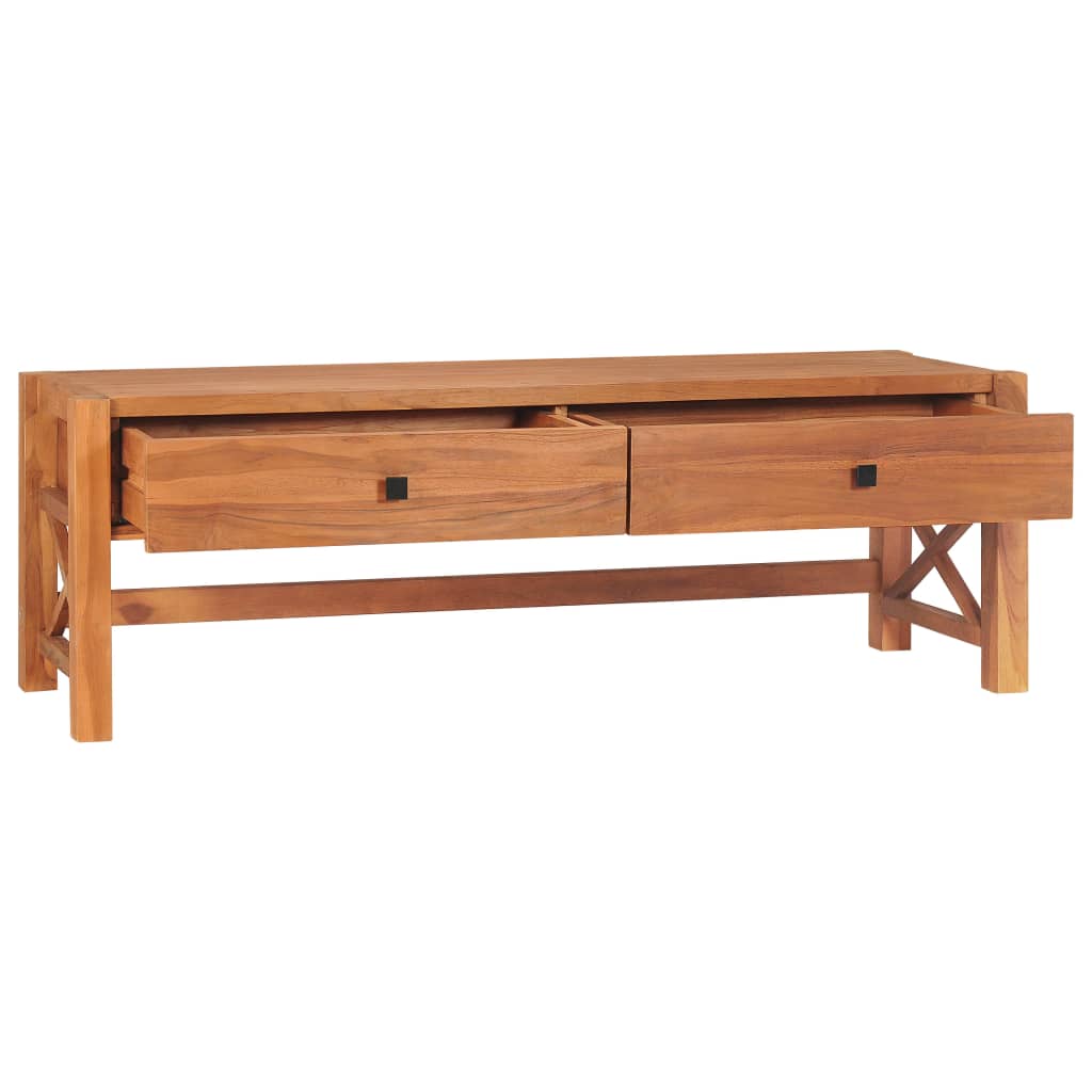 Meuble TV 140x40x45 cm Bois de teck - XIOS
